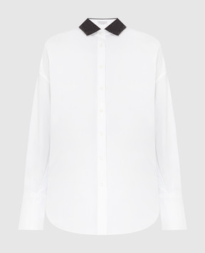 Brunello Cucinelli Біла сорочка з ланцюжками M0091MO116