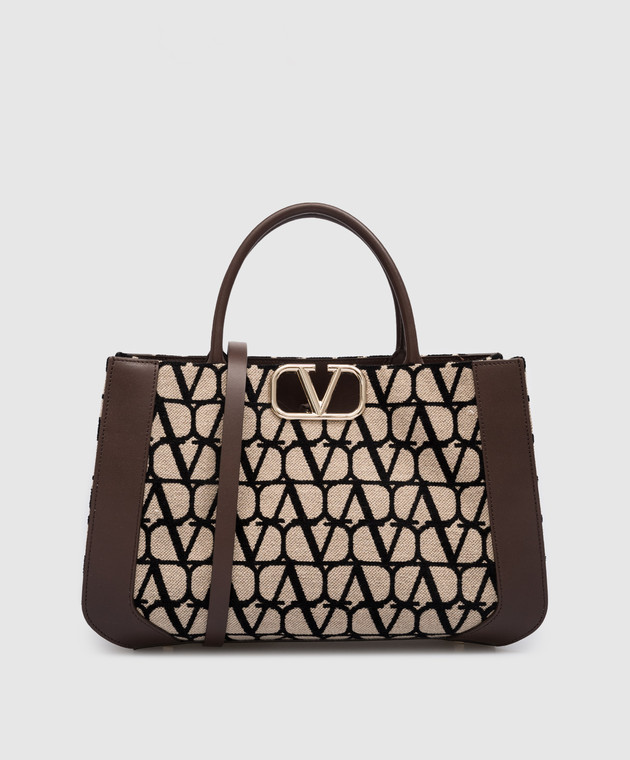 Valentino Print V-Logo Tote Bag