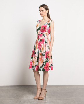 Dolce&Gabbana Сукня міді в квітковий принт F6J7HTHS5H9