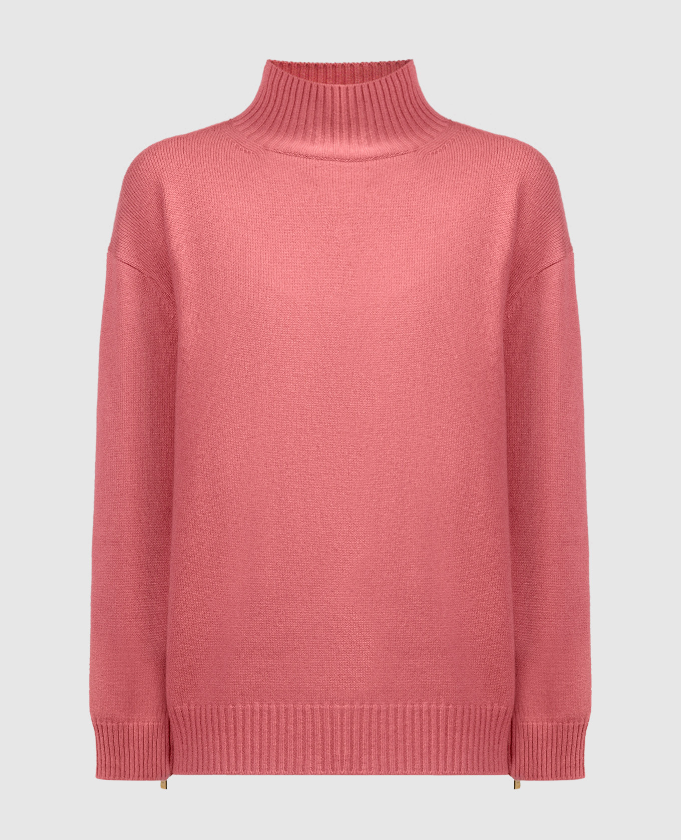 

Розовый свитер из кашемира с цепочкой мониль, Свитера