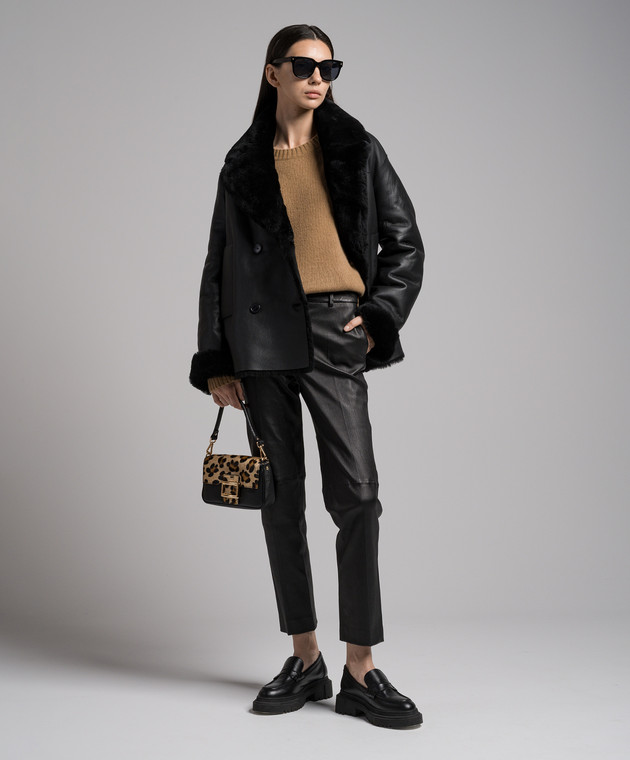 JOSEPH Коричневый свитер из кашемира JF006881 изображение 2