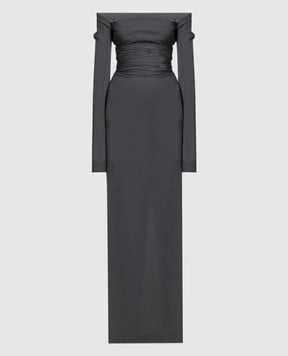 Dolce&Gabbana Серое платье макси F6CNNTFUGPO