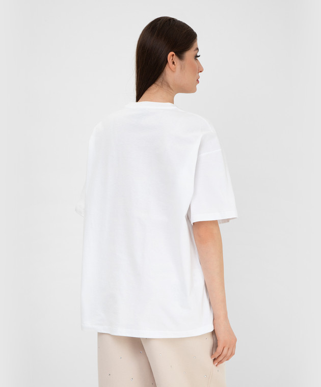 Miu Miu - Футболка с вышивкой логотипа MJN3561QHT купить в Symbol