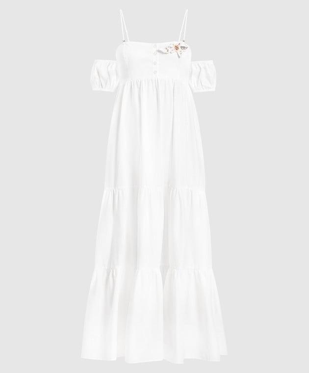 Twinset White dress with frills 231LB2ABB
