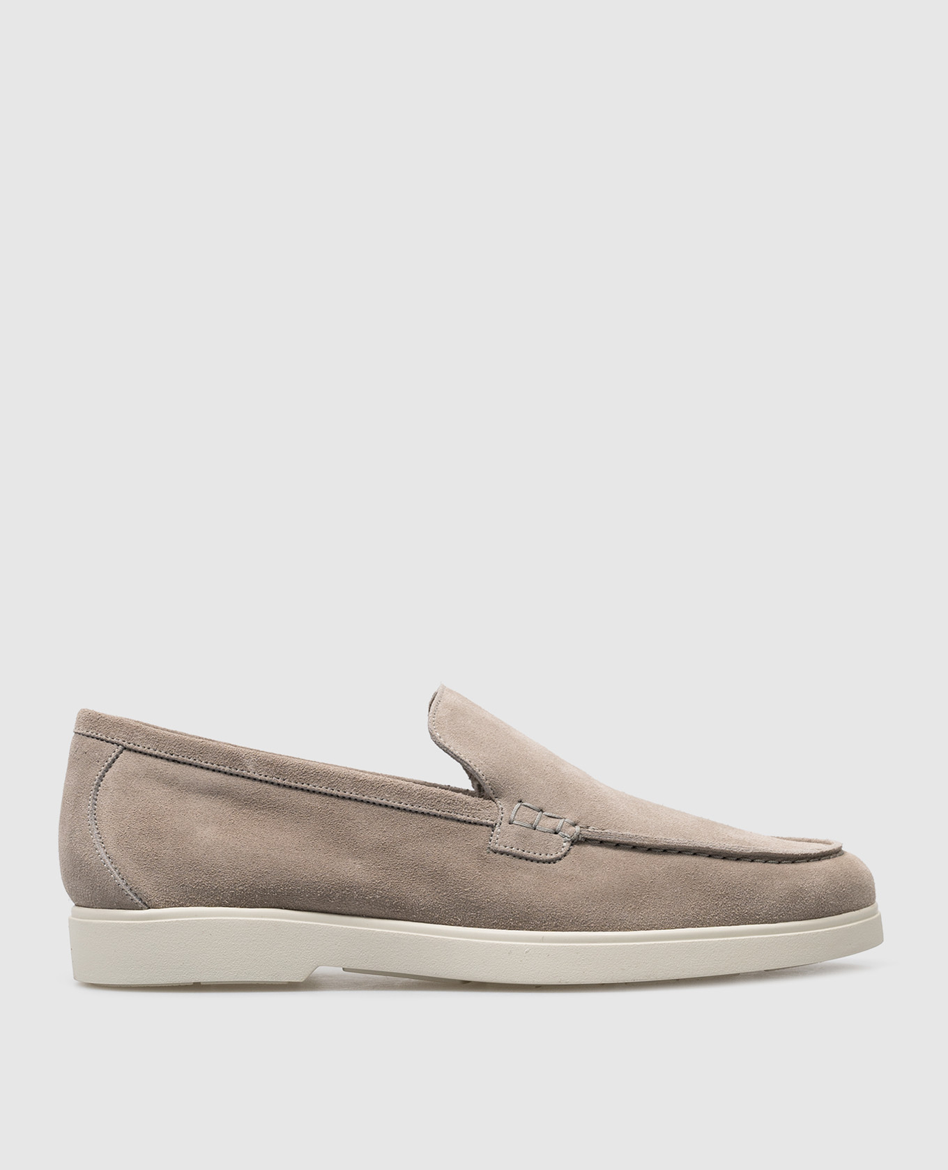 SAVILLE gray suede loafers