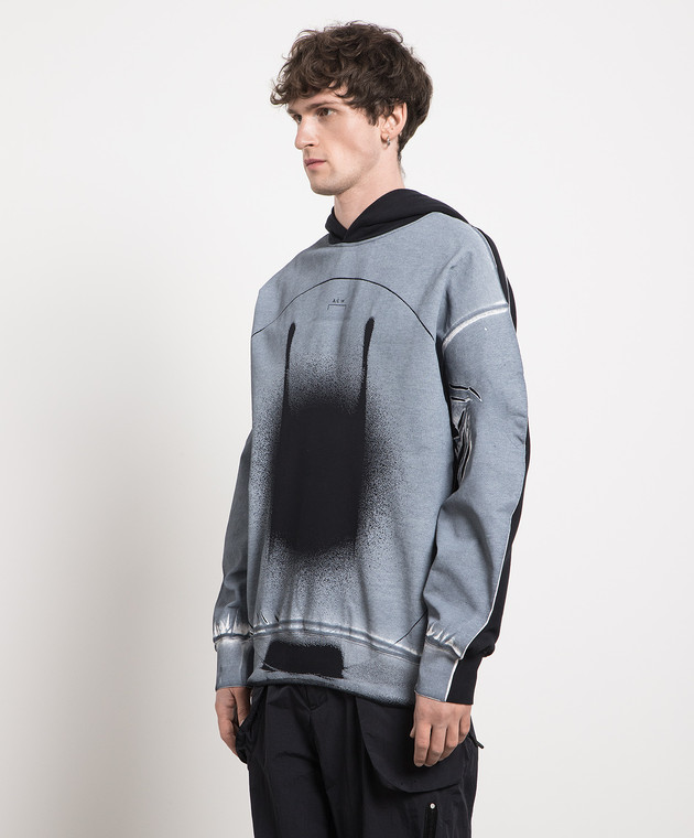 A Cold Wall Gray hoodie with an abstract print ACWMW114 buy with Netherlands delivery at Symbol