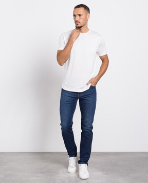 Loro Piana Синие джинсы-скини с логотипом FAM2621