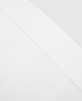 Zimmerli Білі труси-бріфи Sea Island з логотипом 2861445