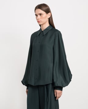 Bottega Veneta Зеленая блуза 708324V21J0