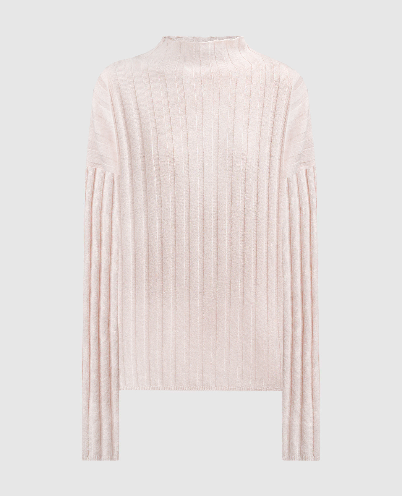 

Розовый джемпер Inga в рубчике из кашемира., Джемпера