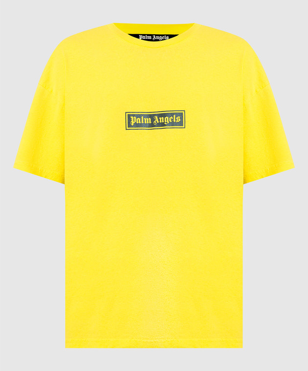 Palm Angels - Yellow T-shirt with logo print PMAA065F22JER001 - buy ...