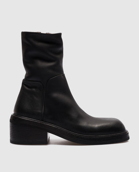Marsell Черные кожаные ботинки Facciata MW6921147