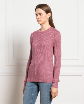 Gabriela Hearst Розовый джемпер Willow с кашемиром и шелком. 4239444A067