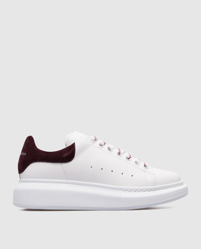 Alexander McQueen Белые кожаные кроссовки с логотипом. 718139WIE98