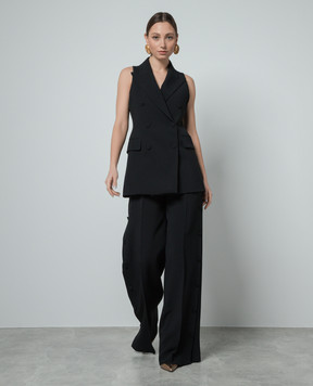 Ermanno Scervino Черный двубортный жилет D446N303ILM