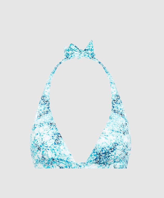 Vilebrequin Blue bodice from Fleche swimsuit in a print FLCU3H71