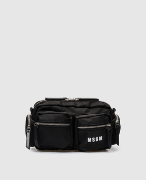 MSGM Чорна сумка з логотипом 3640MZ31628