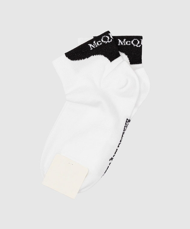 Alexander McQueen Носки с узором логотипа 6453773D15Q изображение 2