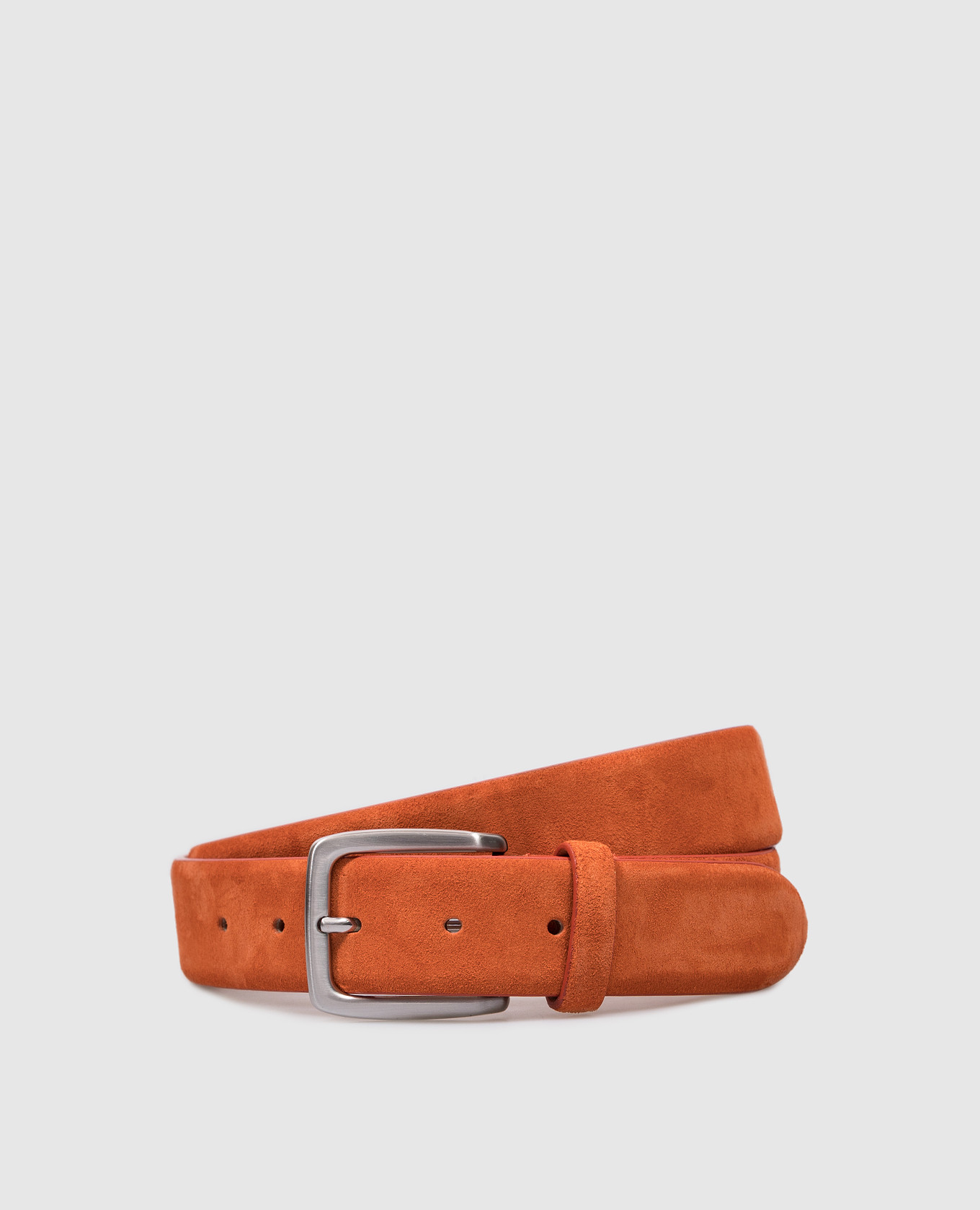 Orange leather belt BATTISTA