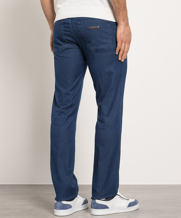 Stefano Ricci Blue jeans with logo MFT31S2060Z901 изображение 4