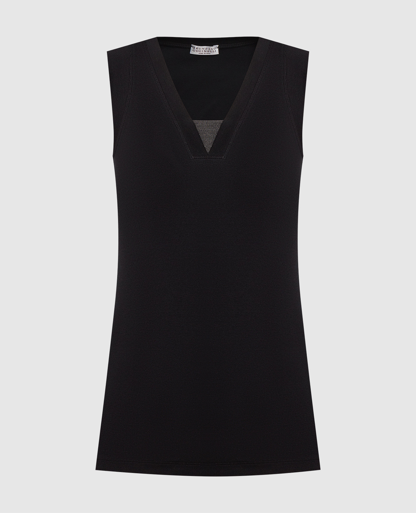 Black top with monil chain