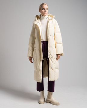 Jil Sander Жовтий стьобаний пуховик вільного крою J40AF0125J74276
