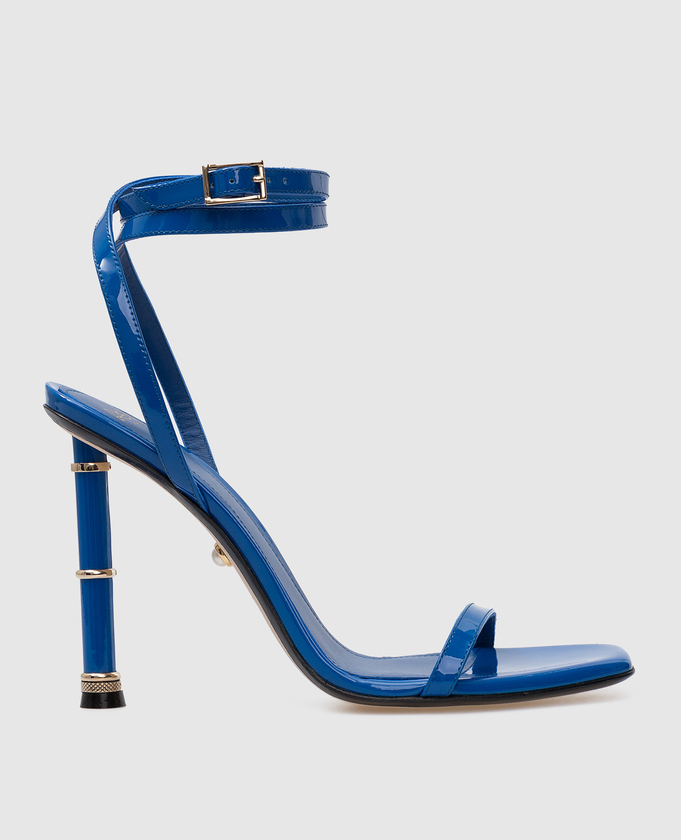 Melody blue leather sandals