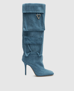 The Attico Блакитні джинсові чоботи Sienna 238WS656D001