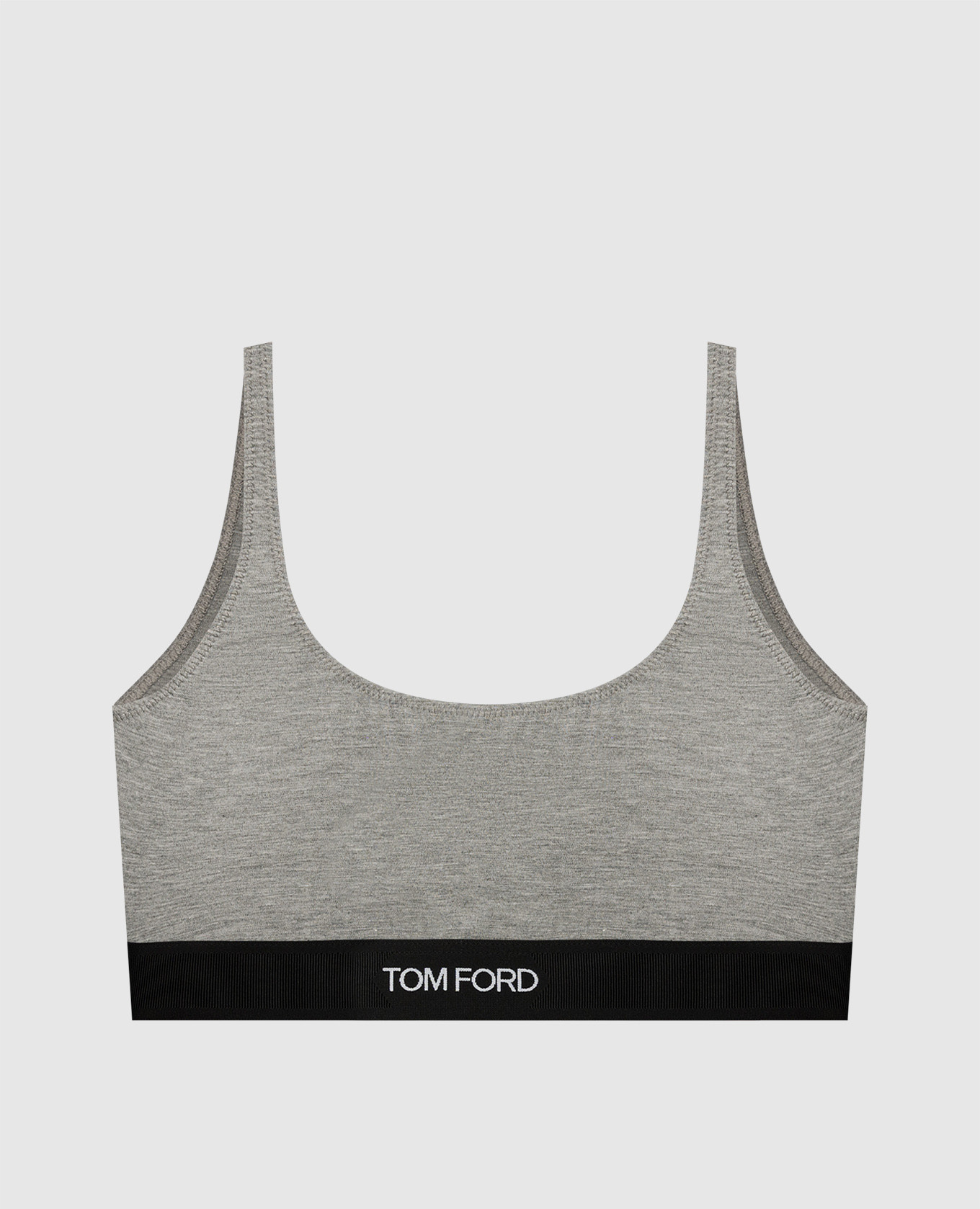 Gray top with logo