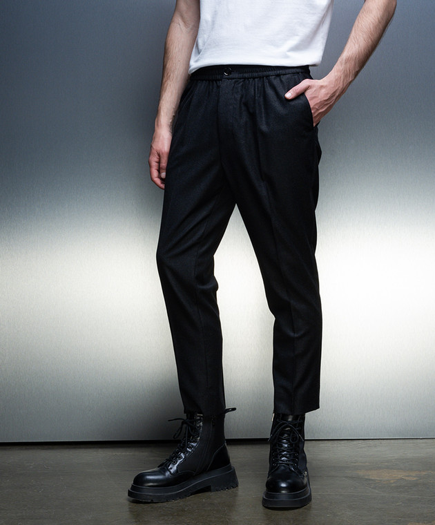 Ami Alexandre Mattiussi Black short pants made of wool HTR206WV0023 image 3