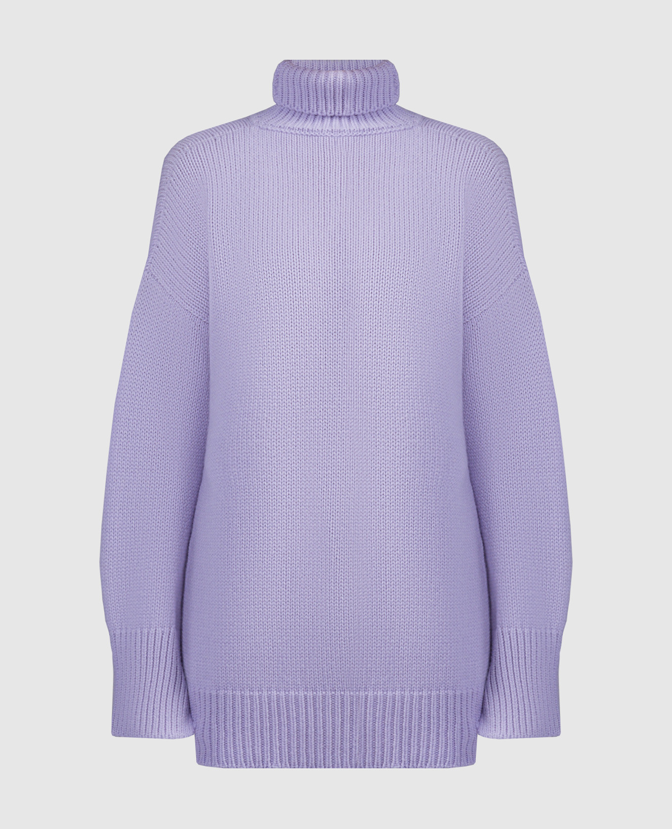 Purple wool and cashmere sweater