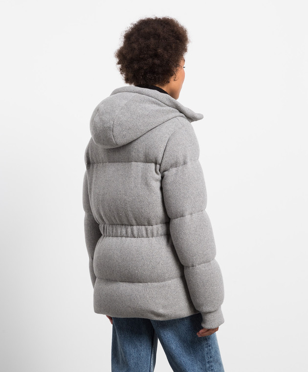 Moncler Сірий пуховик з кашеміру Daval 1A00069M2137 зображення 4