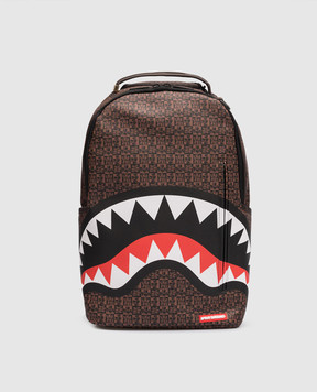 Sprayground Children's brown backpack Frenzy sharks with a print 910B4957NSZ