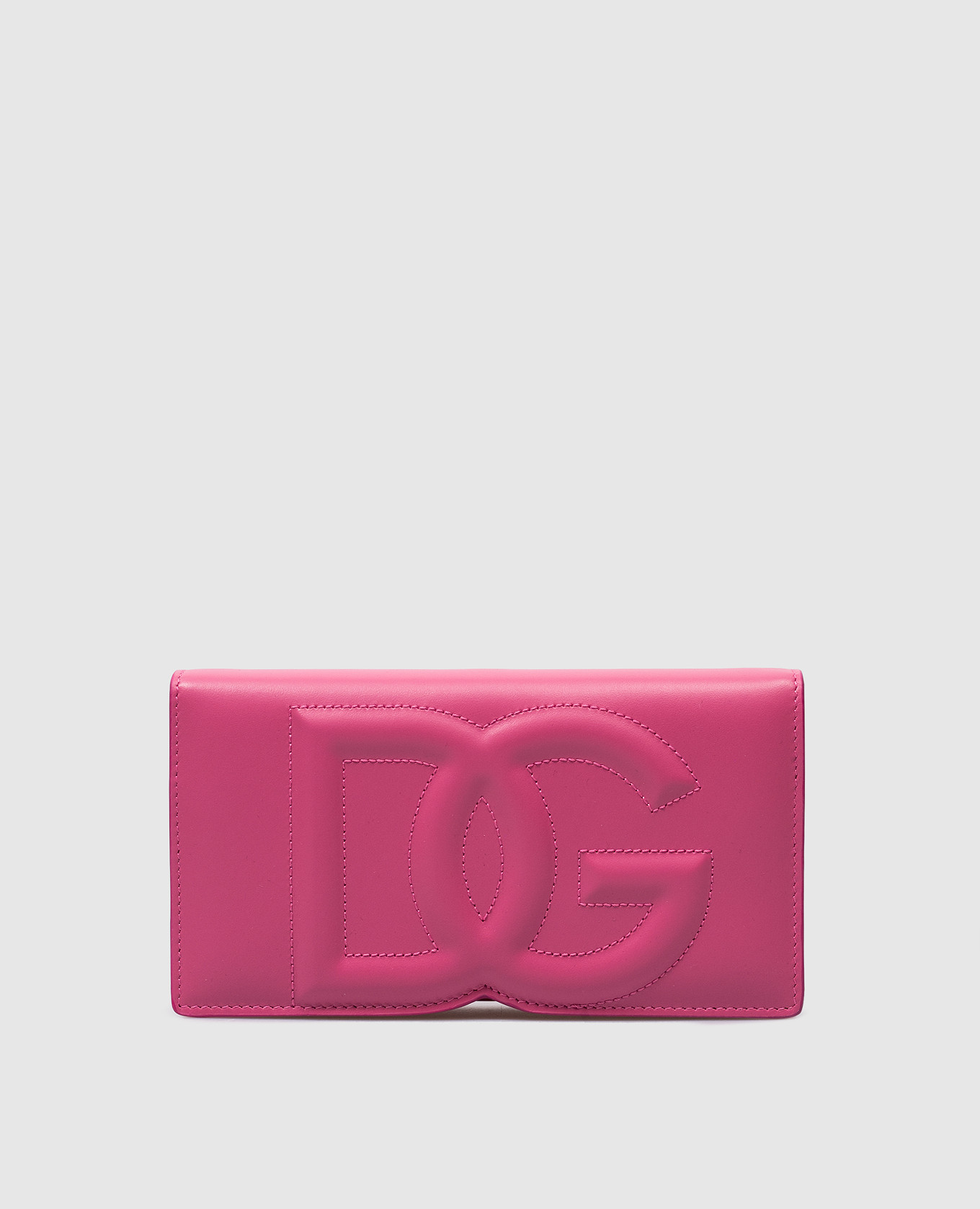 Розовый клатч DG LOGO