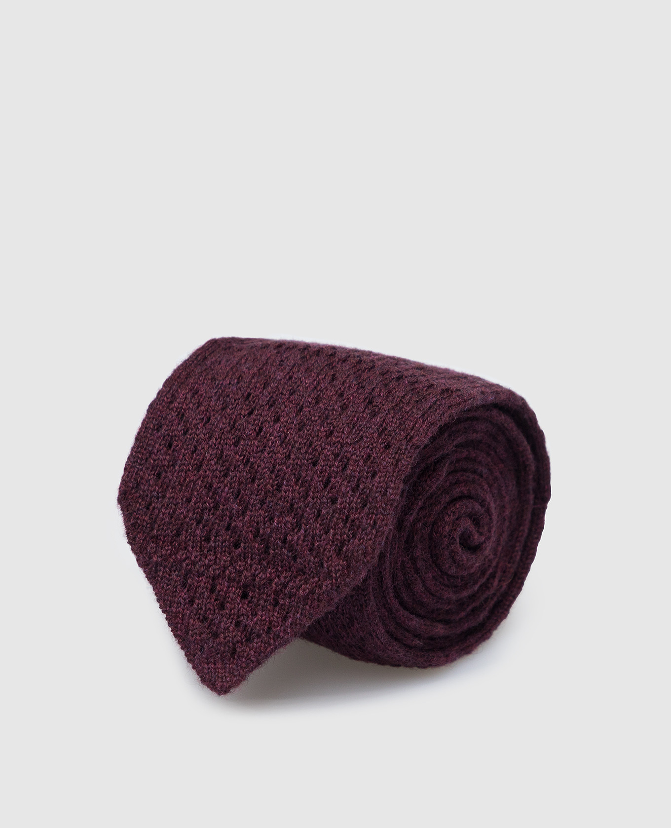 Children's burgundy cashmere tie