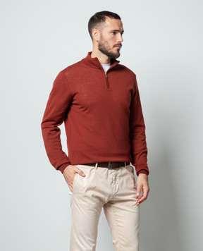 Cashmere&Whiskey Коричневий джемпер з вовни 77397