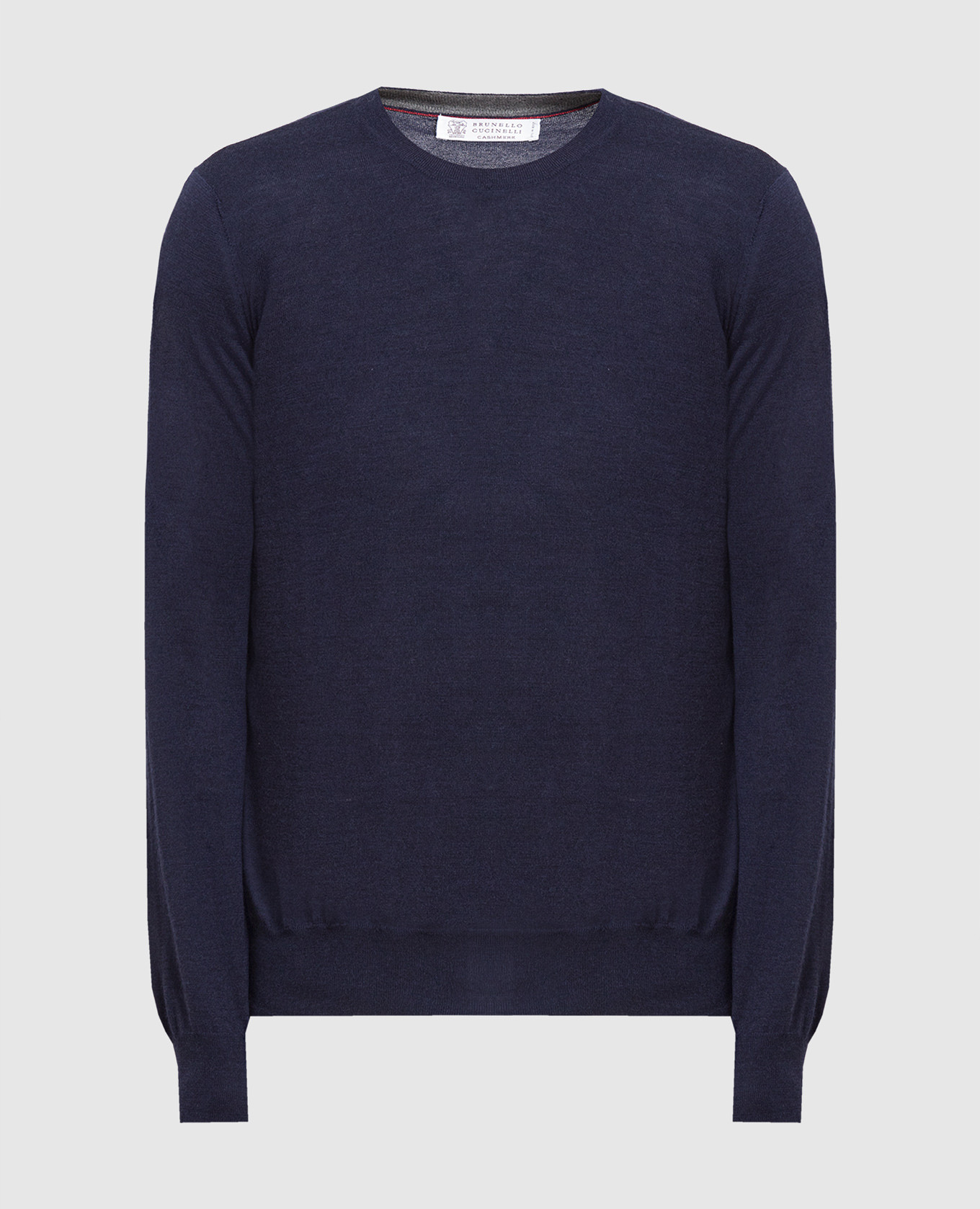 Navy blue wool and cashmere jumper