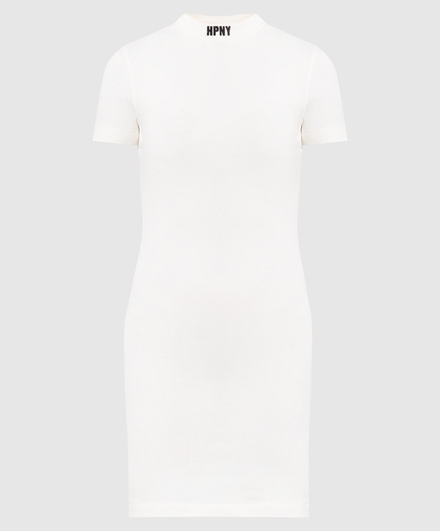 Heron Preston White mini dress with HPNY logo embroidery HWDE002C99JER001