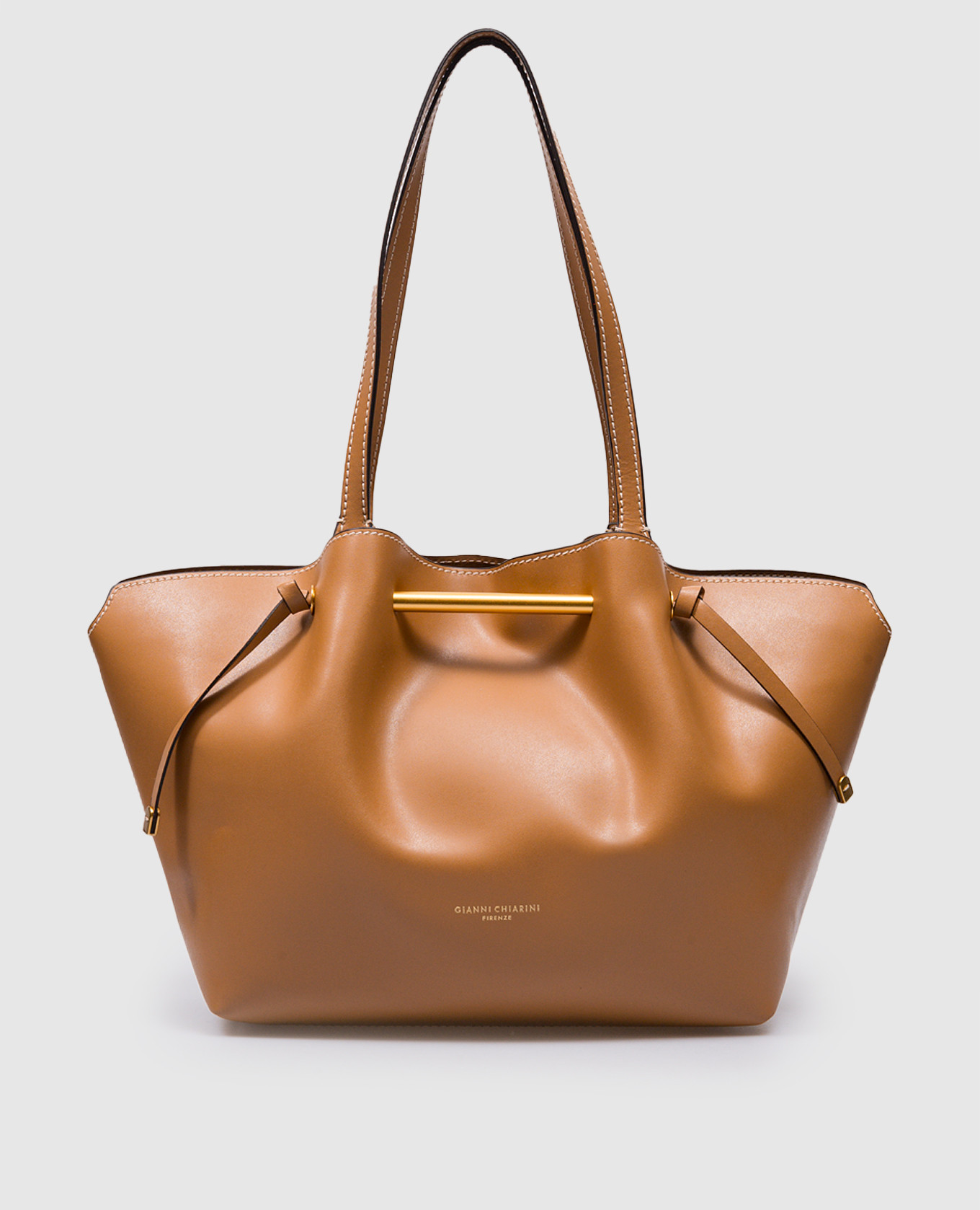 Amanda brown leather tote bag