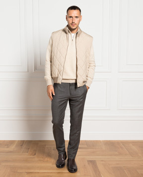 Loro Piana Серые брюки из шерсти и кашемира FAL3060