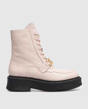 Babe Pay Pls Beige leather boots 4222035015