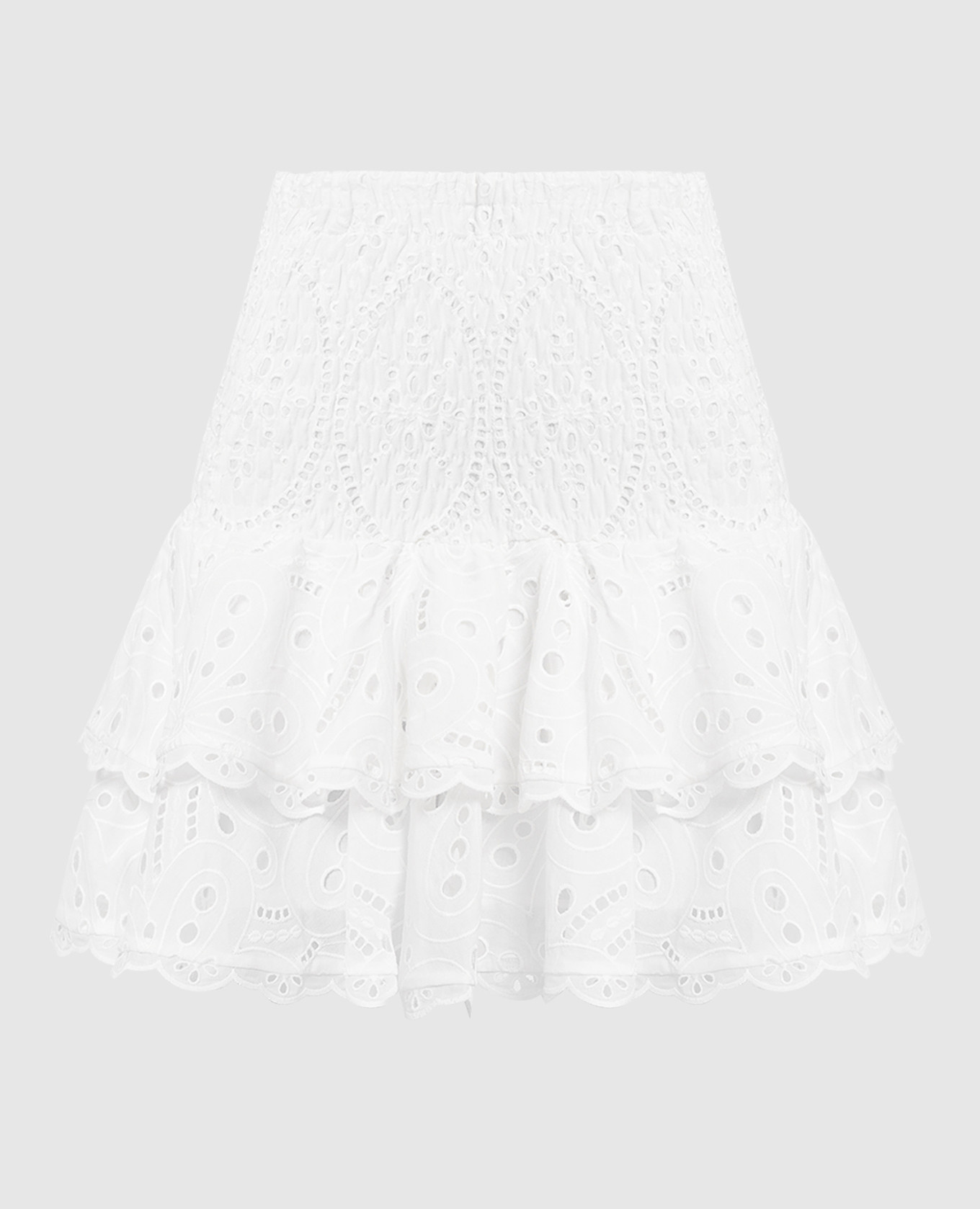 White Noa skirt with broderie embroidery