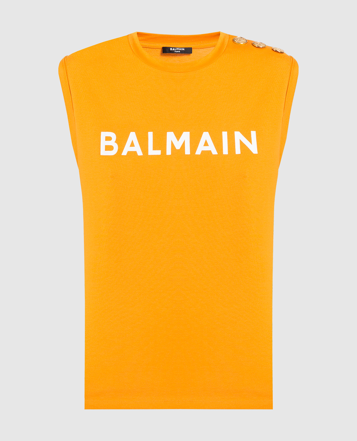 

Оранжевый топ с принтом логотипа, Топы