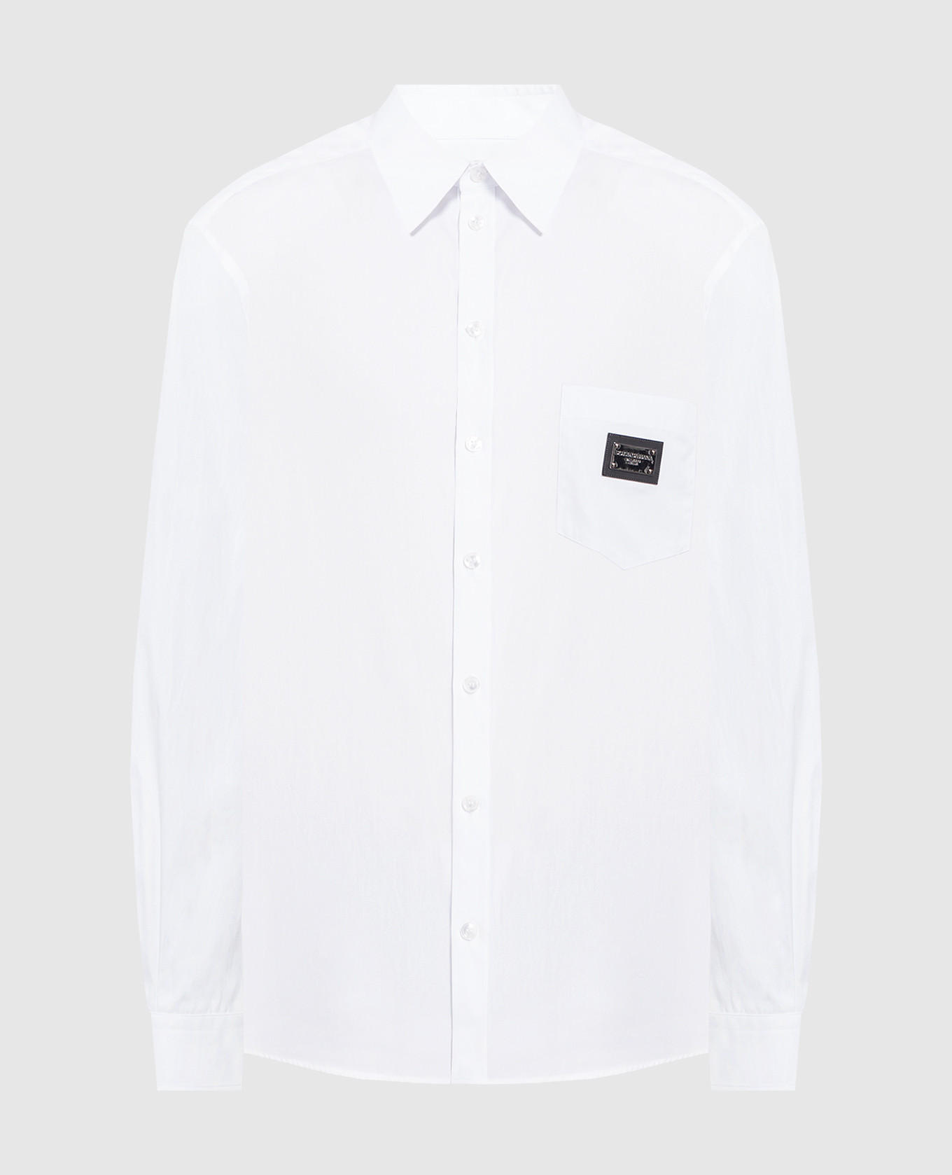 Белая рубашка с логотипом