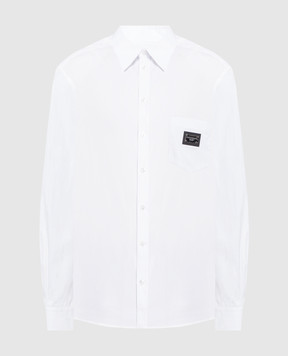 Dolce&Gabbana Белая рубашка с логотипом G5JG4TFU5U8