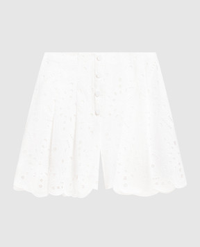 Charo Ruiz Белые шорты Gabrielle с вышивкой бродеры 233500
