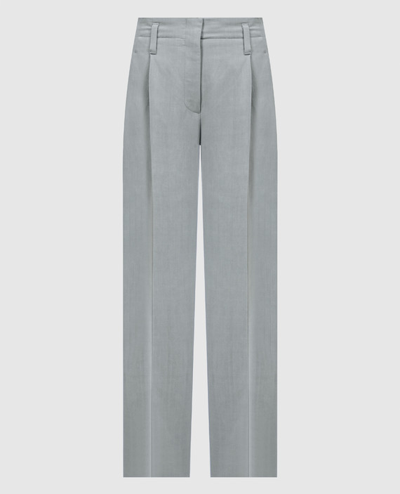 Gray pants with linen