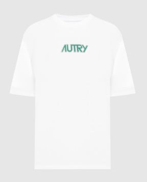 AUTRY Белая футболка с принтом логотипа A24ETSPW509W