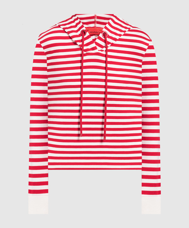 Max & Co Red striped hoodie CANTICO