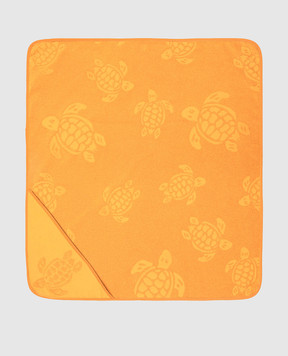 Vilebrequin Детское оранжевое полотенце Santou в узор. ATUU1201w